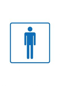 男性トイレマーク標識アイコンの貼り紙テンプレートデータ 無料 商用可能 注意書き 張り紙テンプレート ポスター対応